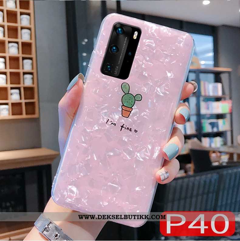 Etui Huawei P40 Trend Nye Rosa Net Red, Deksel Huawei P40 Myke Tilbud