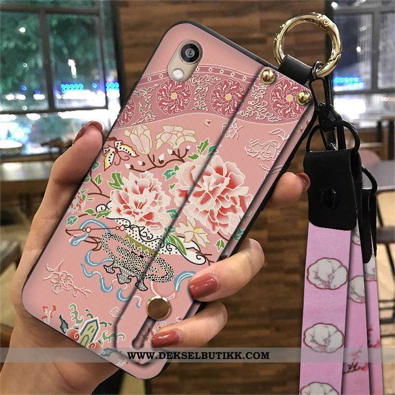 Etui Huawei Y5 2020 Myke Vind Trend Rosa, Deksel Huawei Y5 2020 Hengende Ornamenter Billige