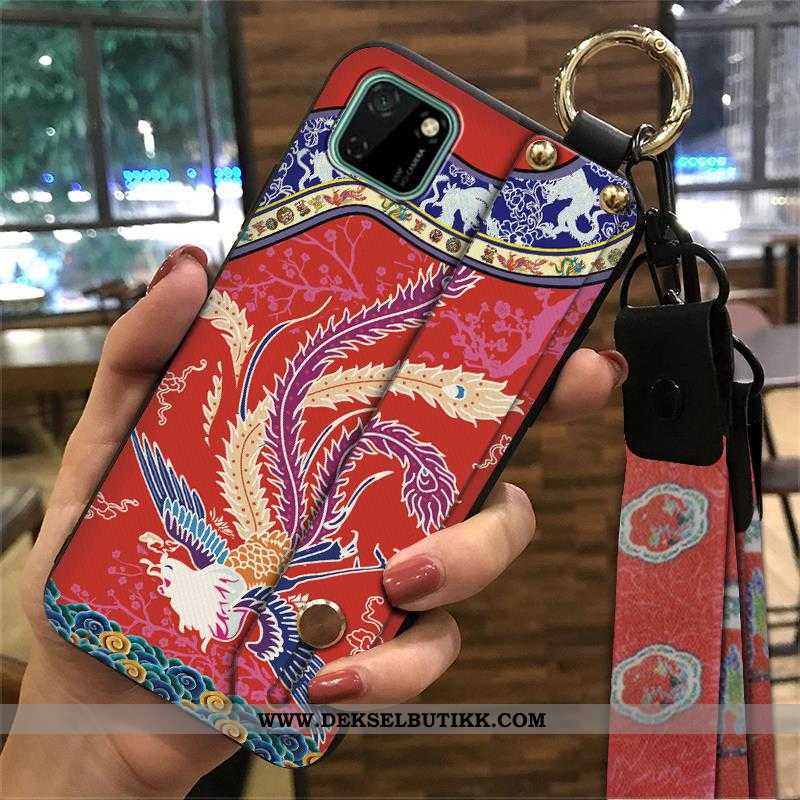 Etui Huawei Y5p Kreativ Grønn Støtte, Deksel Huawei Y5p Vintage Tilbud