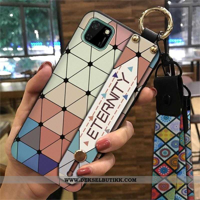 Etui Huawei Y5p Kreativ Grønn Støtte, Deksel Huawei Y5p Vintage Tilbud