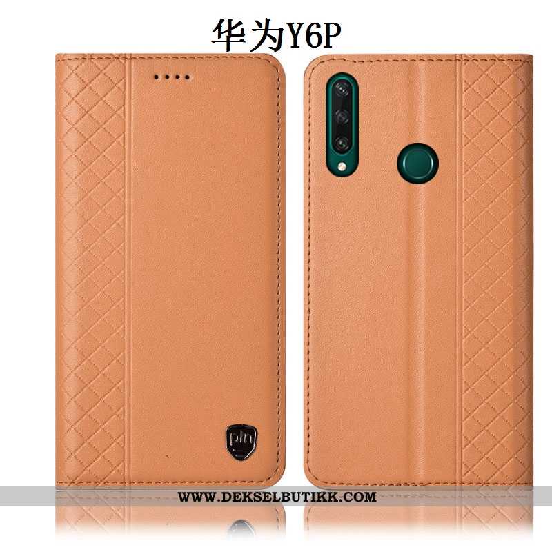 Etui Huawei Y6p Beskyttelse Mobiltelefon Anti-fall Deksel Brun, Huawei Y6p Skinn Tilbud