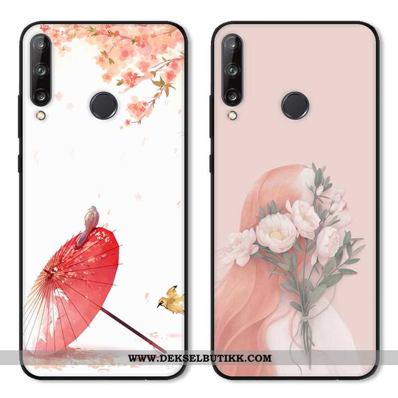 Etui Huawei Y6p Cartoon Fersk Deksel Rosa, Huawei Y6p Beskyttelse Billig