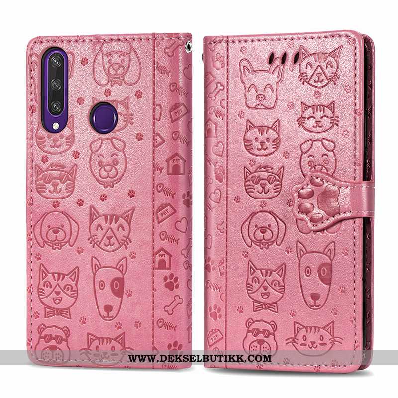 Etui Huawei Y6p Relieff Deksel Lilla Beskyttelse, Huawei Y6p Cartoon Billig