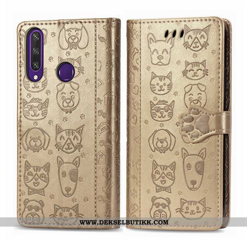 Etui Huawei Y6p Relieff Deksel Lilla Beskyttelse, Huawei Y6p Cartoon Billig