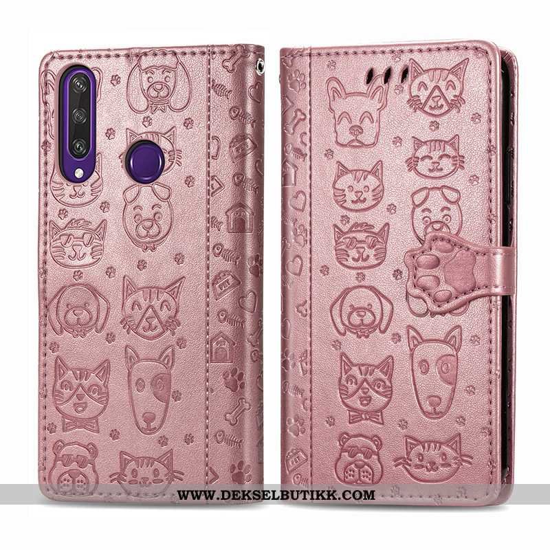 Etui Huawei Y6p Relieff Deksel Lilla Beskyttelse, Huawei Y6p Cartoon Billig