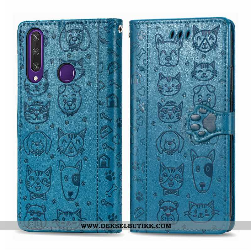 Etui Huawei Y6p Relieff Deksel Lilla Beskyttelse, Huawei Y6p Cartoon Billig