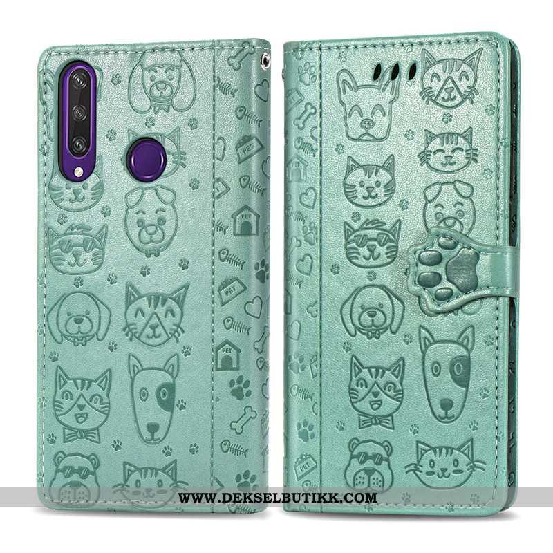 Etui Huawei Y6p Relieff Deksel Lilla Beskyttelse, Huawei Y6p Cartoon Billig