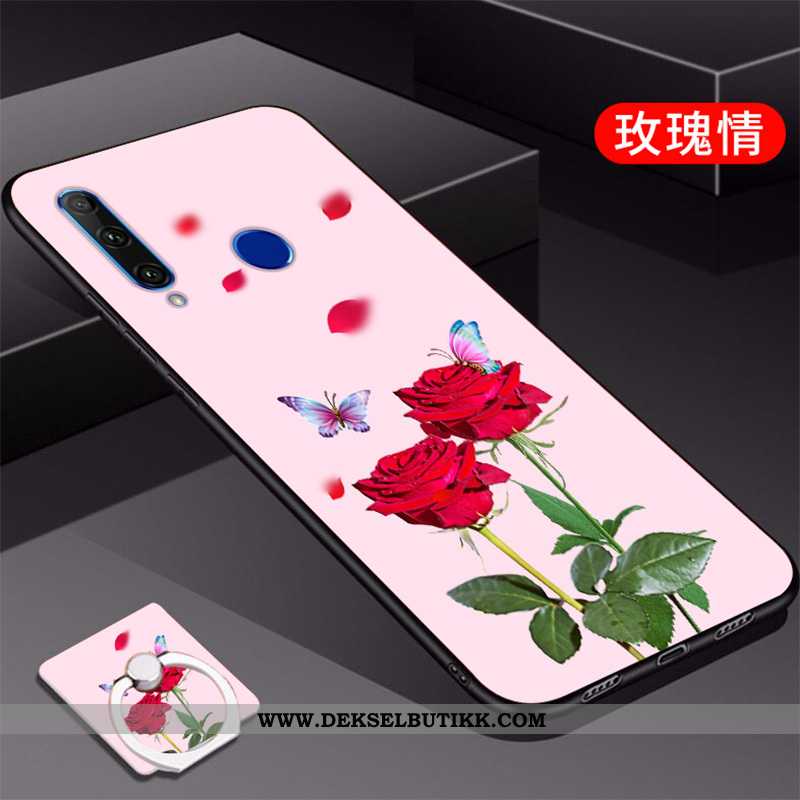 Etui Huawei Y6p Silikon Enkel Myke Deksel Rosa, Huawei Y6p Beskyttelse Tilbud