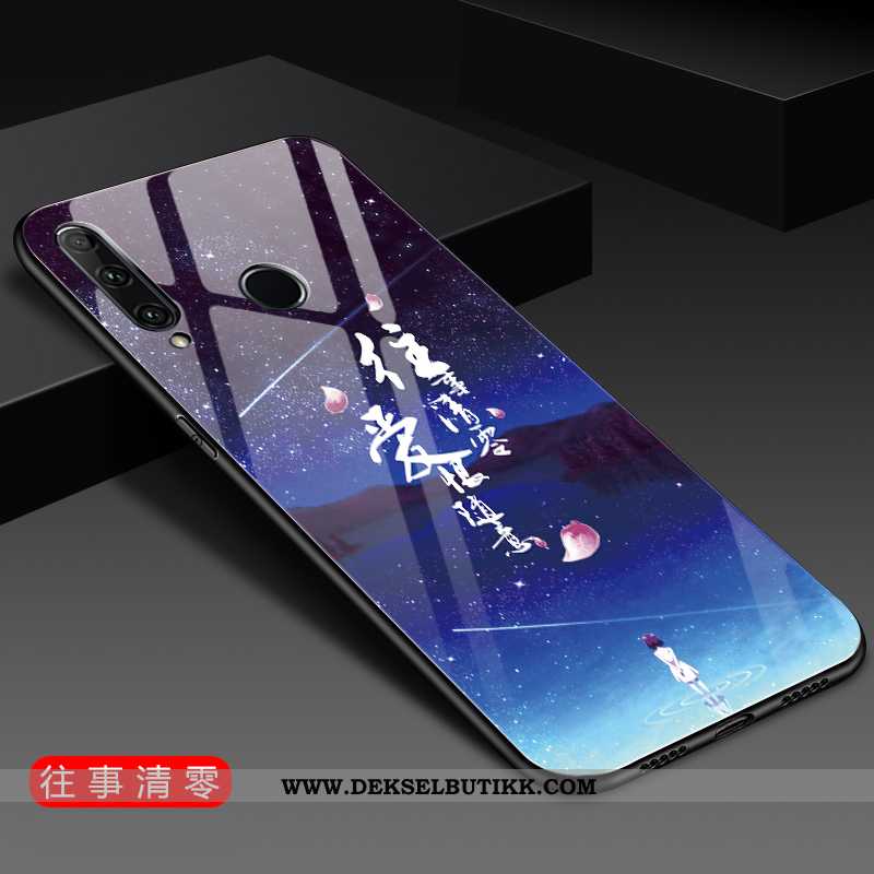 Etui Huawei Y6p Ultra Glass Trend Deksel Lilla, Huawei Y6p Tynne Salg