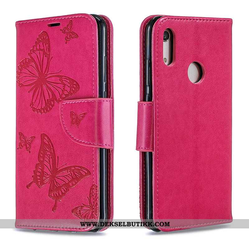 Etui Huawei Y6s Beskyttelse Deksel Ungdom Butterfly Rød, Huawei Y6s Hengende Ornamenter Tilbud