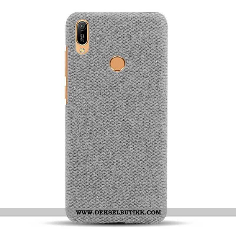 Etui Huawei Y6s Mønster Grå Nubuck, Deksel Huawei Y6s Beskyttelse Rabatt