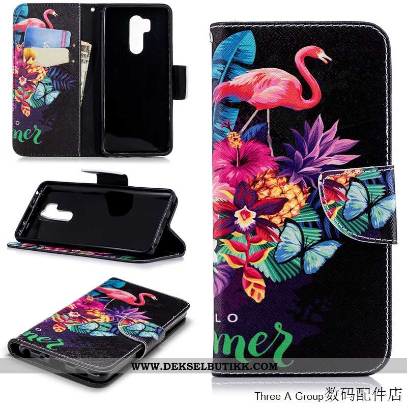 Etui Lg G7 Thinq Cartoon Alt Inkludert Anti-fall Kort Hvitt, Deksel Lg G7 Thinq Beskyttelse Billige