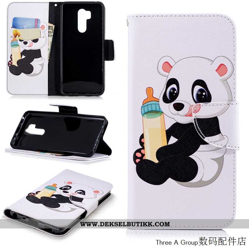 Etui Lg G7 Thinq Cartoon Alt Inkludert Anti-fall Kort Hvitt, Deksel Lg G7 Thinq Beskyttelse Billige