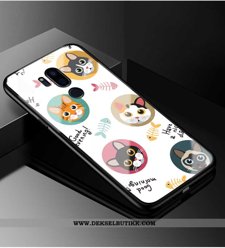 Etui Lg G7 Thinq Glass Katt Mobiltelefon Alt Inkludert Rosa, Deksel Lg G7 Thinq Cartoon Kjøpe