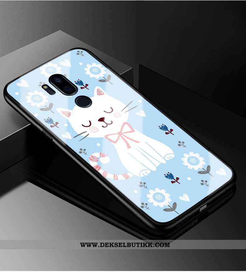 Etui Lg G7 Thinq Glass Katt Mobiltelefon Alt Inkludert Rosa, Deksel Lg G7 Thinq Cartoon Kjøpe