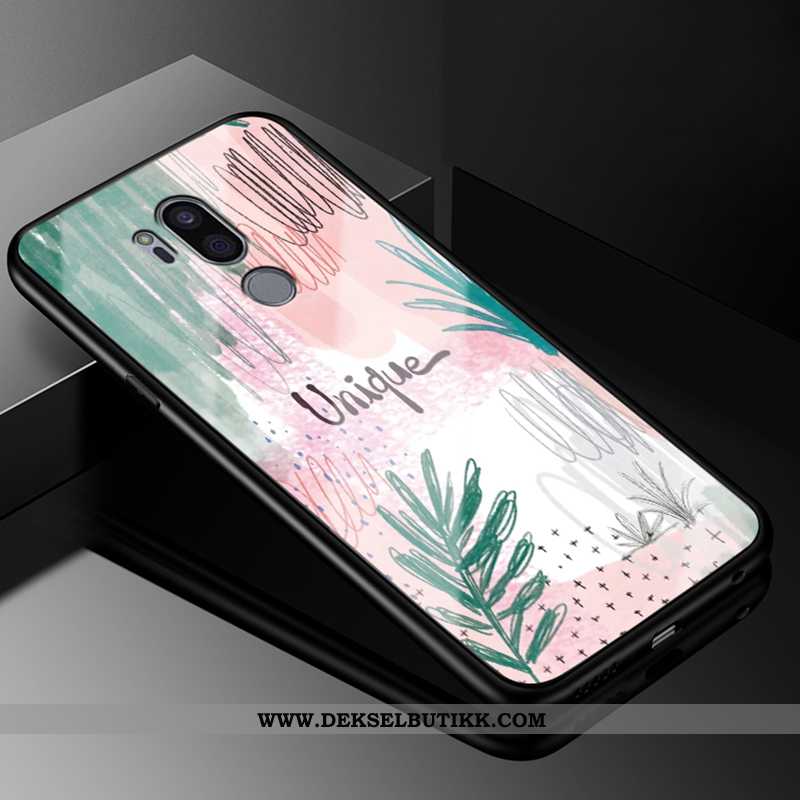 Etui Lg G7 Thinq Silikon Deksel Glass Grønn, Lg G7 Thinq Beskyttelse Billige