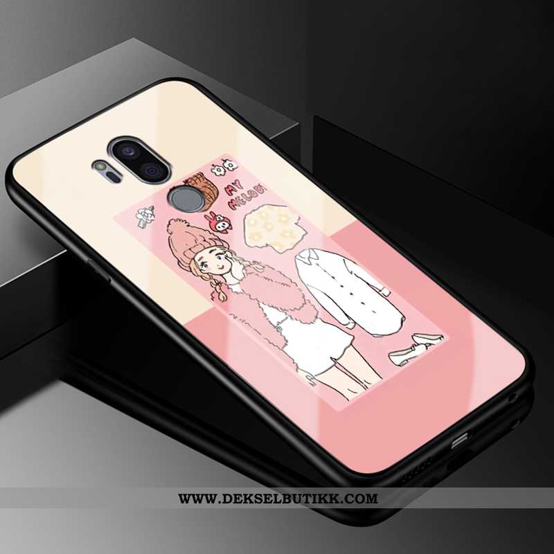 Etui Lg G7 Thinq Silikon Deksel Glass Grønn, Lg G7 Thinq Beskyttelse Billige