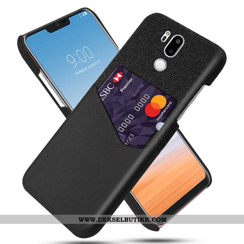 Etui Lg G7 Thinq Trend Svart Kvalitet, Deksel Lg G7 Thinq Beskyttelse Tilbud