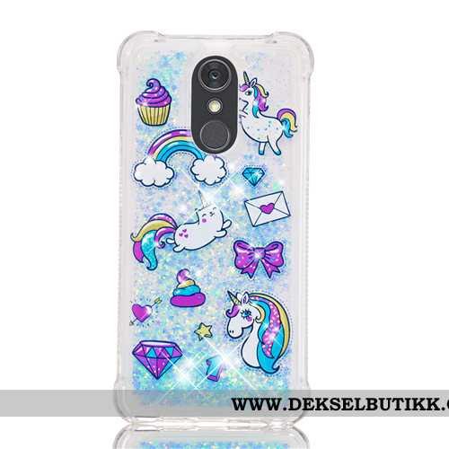 Etui Lg Q Stylus Cartoon Lilla Pu Quicksand, Deksel Lg Q Stylus Myke Salg