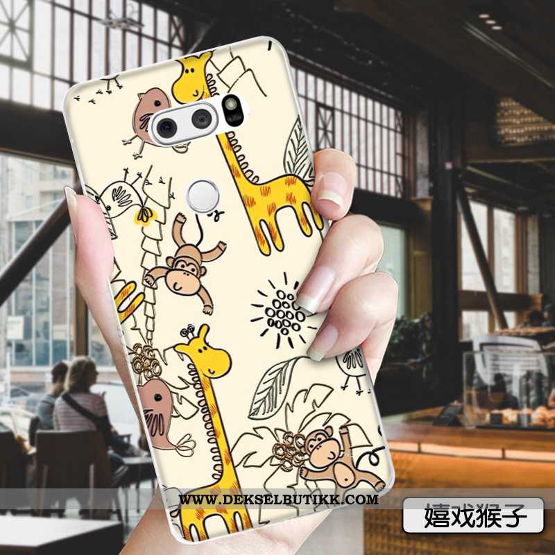 Etui Lg V30 Cartoon Net Red Alt Inkludert Trend Grønn, Deksel Lg V30 Vakker Tilbud