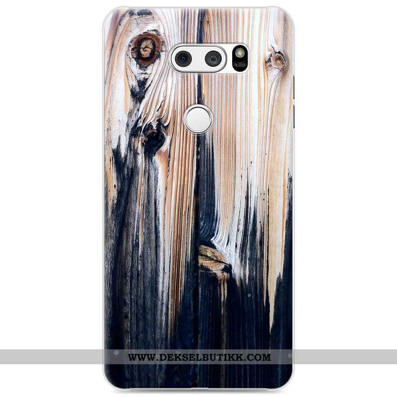 Etui Lg V30 Kreativ Farge Malt Deksel Anti-fall Grå, Lg V30 Wood Tilbud