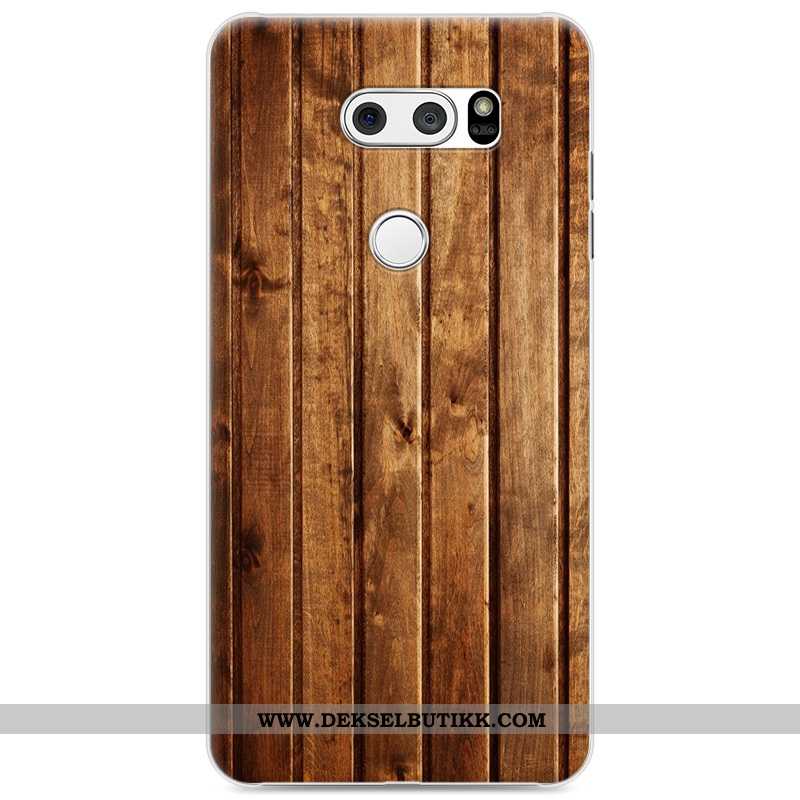 Etui Lg V30 Kreativ Farge Malt Deksel Anti-fall Grå, Lg V30 Wood Tilbud