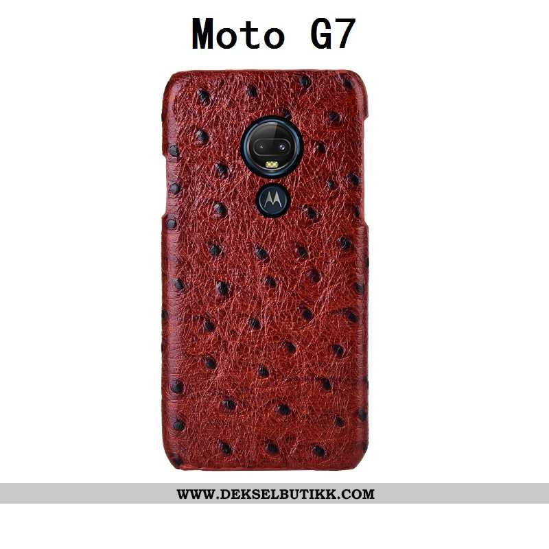 Etui Moto G7 Beskyttelse Anti-fall Mobiltelefon Svart, Deksel Moto G7 Luksus Billige