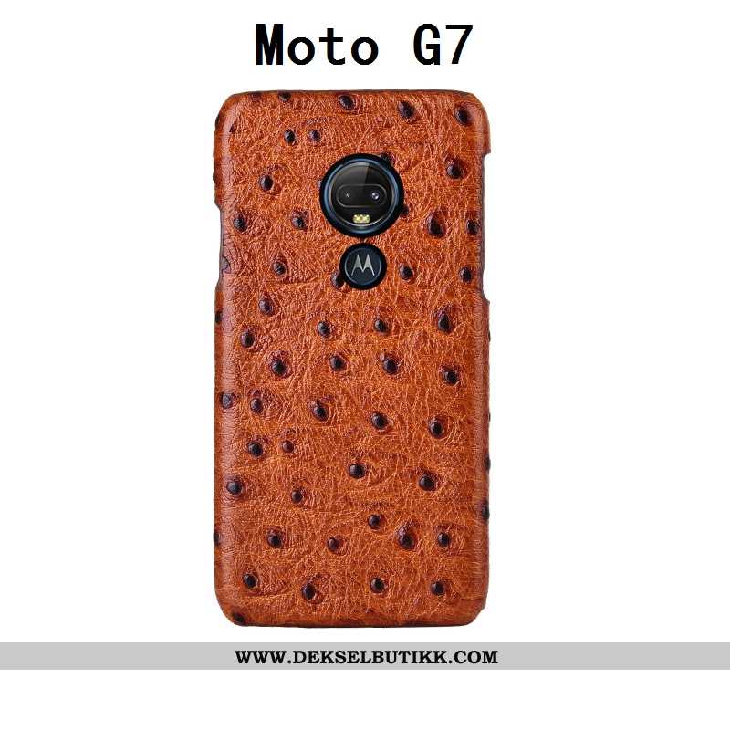 Etui Moto G7 Beskyttelse Anti-fall Mobiltelefon Svart, Deksel Moto G7 Luksus Billige