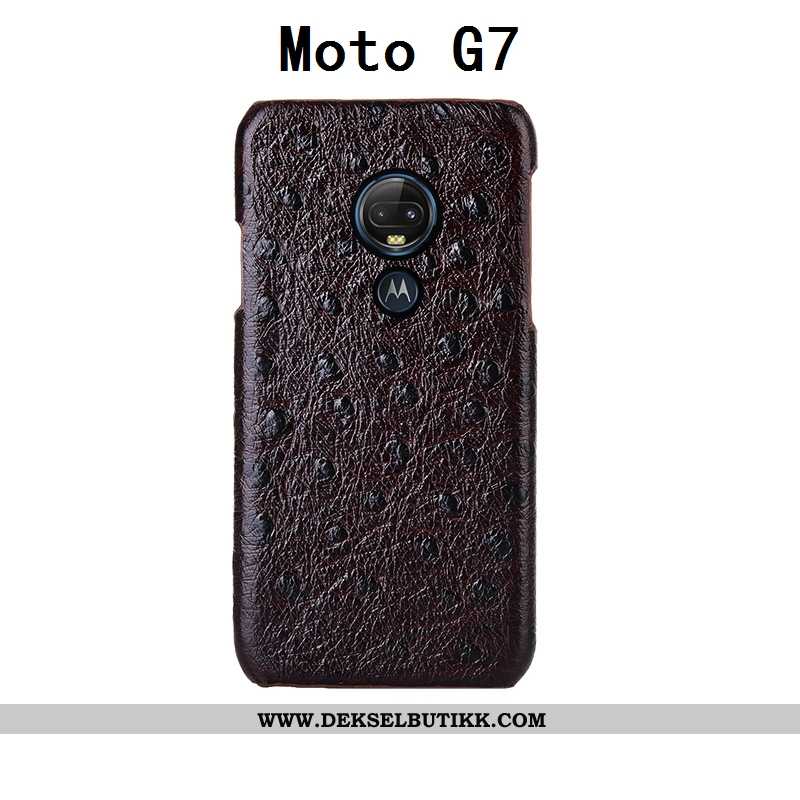 Etui Moto G7 Beskyttelse Anti-fall Mobiltelefon Svart, Deksel Moto G7 Luksus Billige