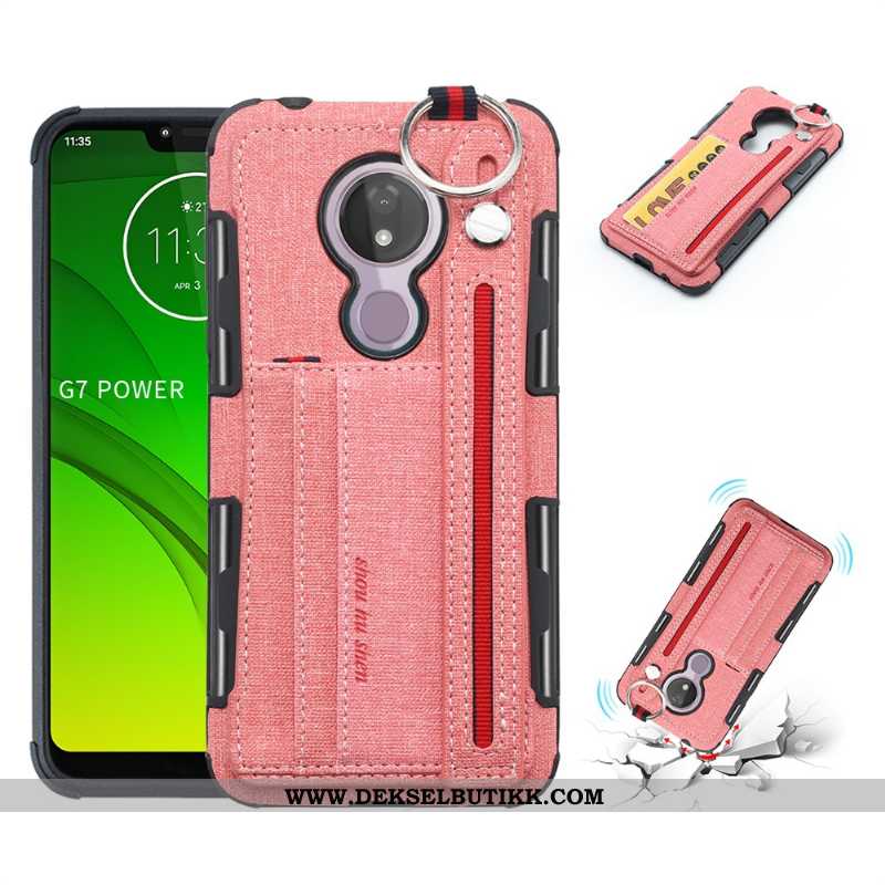 Etui Moto G7 Power Beskyttelse Mobiltelefon Rosa Deksel, Moto G7 Power Til Salgs