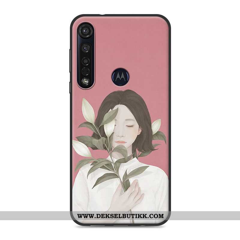 Etui Moto G8 Plus Myke Kunst Alt Inkludert Rosa, Deksel Moto G8 Plus Liten Kjøpe