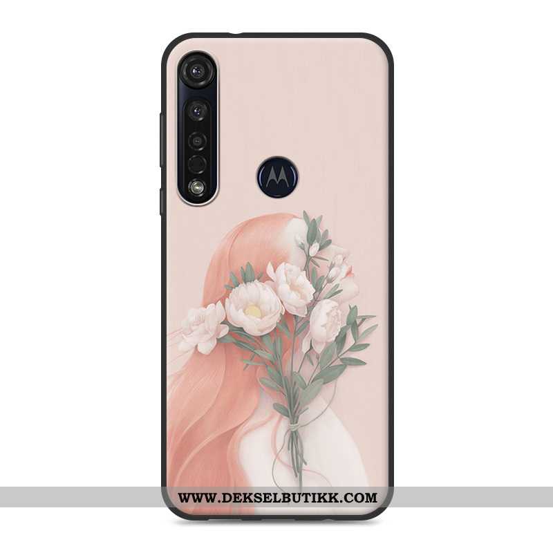 Etui Moto G8 Plus Myke Kunst Alt Inkludert Rosa, Deksel Moto G8 Plus Liten Kjøpe