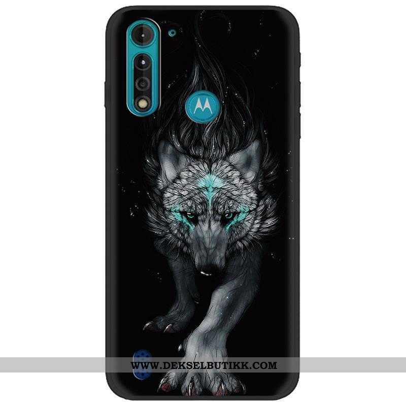 Etui Moto G8 Power Lite Nubuck Cartoon Myke Klut Camo, Deksel Moto G8 Power Lite Kreativ Rabatt