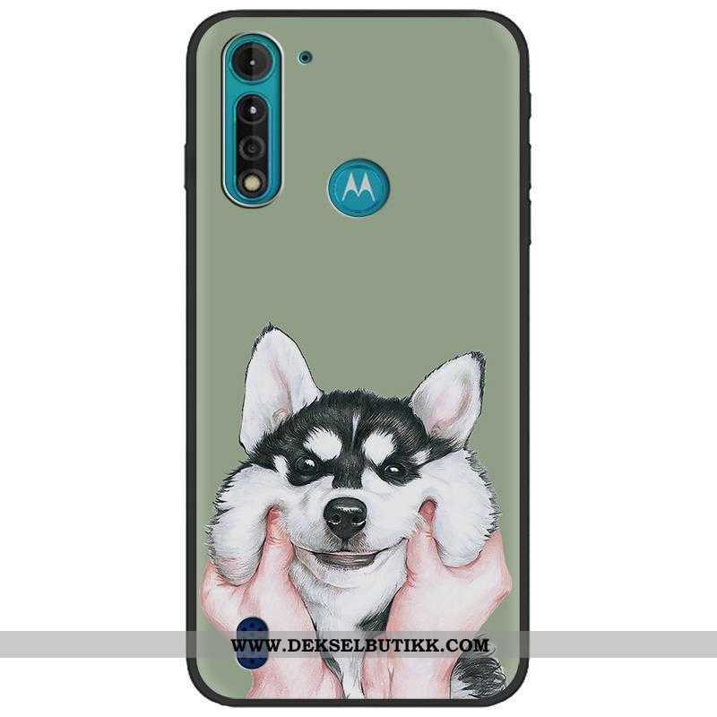 Etui Moto G8 Power Lite Nubuck Cartoon Myke Klut Camo, Deksel Moto G8 Power Lite Kreativ Rabatt