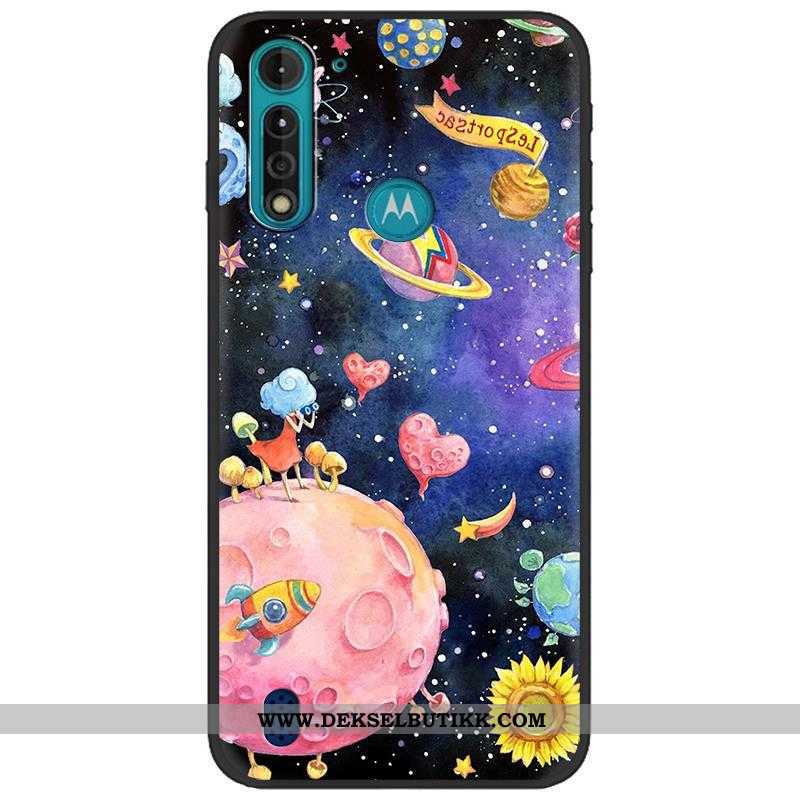 Etui Moto G8 Power Lite Nubuck Cartoon Myke Klut Camo, Deksel Moto G8 Power Lite Kreativ Rabatt