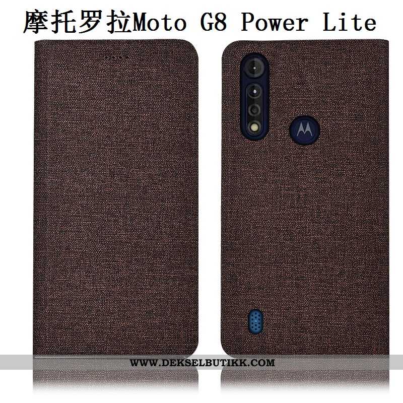 Etui Moto G8 Power Lite Skinndeksel Rosa Alt Inkludert Deksel, Moto G8 Power Lite Bomull Salg