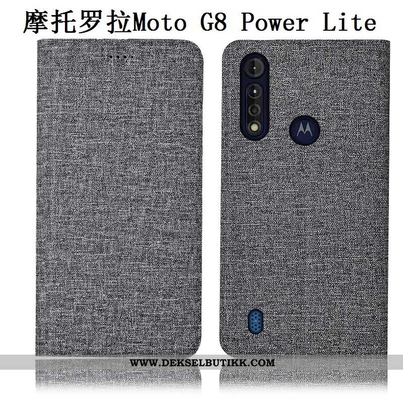 Etui Moto G8 Power Lite Skinndeksel Rosa Alt Inkludert Deksel, Moto G8 Power Lite Bomull Salg