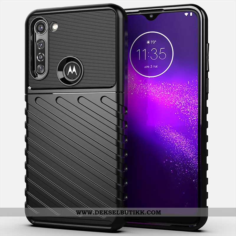 Etui Moto G8 Power Silikon Deksel Anti-fall Svart, Moto G8 Power Beskyttelse Tilbud