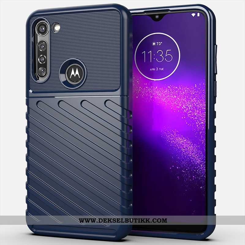 Etui Moto G8 Power Silikon Deksel Anti-fall Svart, Moto G8 Power Beskyttelse Tilbud