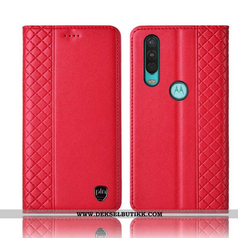 Etui Motorola One Action Beskyttelse Folio Mobiltelefon Alt Inkludert Brun, Deksel Motorola One Acti