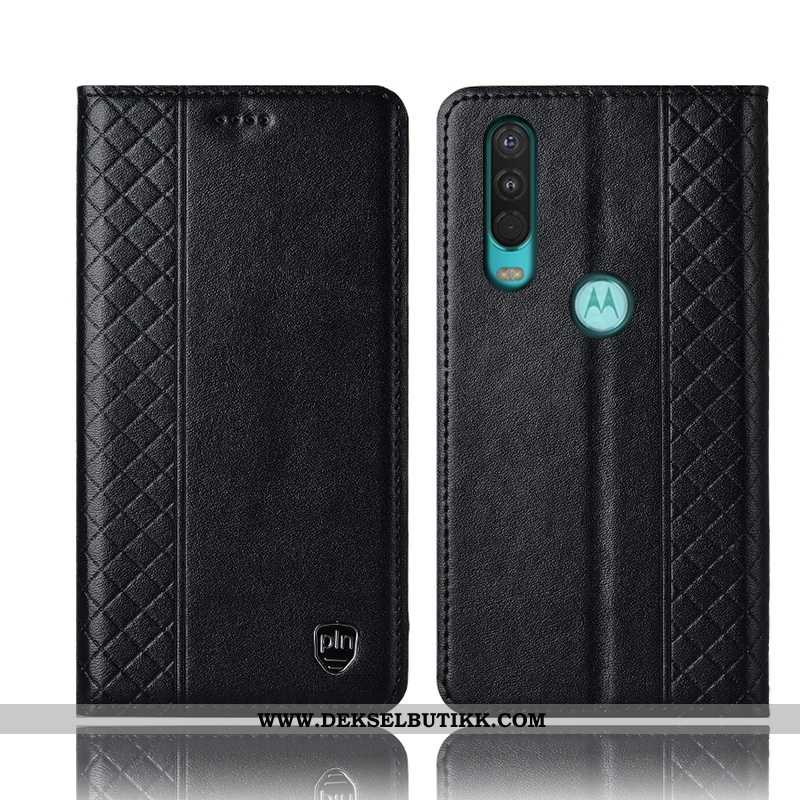 Etui Motorola One Action Beskyttelse Folio Mobiltelefon Alt Inkludert Brun, Deksel Motorola One Acti