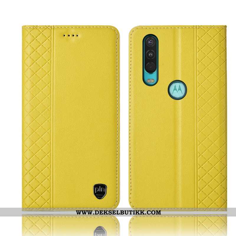 Etui Motorola One Action Beskyttelse Folio Mobiltelefon Alt Inkludert Brun, Deksel Motorola One Acti