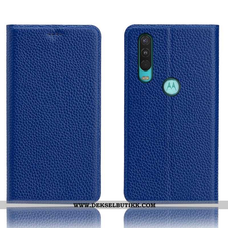 Etui Motorola One Action Beskyttelse Mobiltelefon Anti-fall Folio Brun, Deksel Motorola One Action S