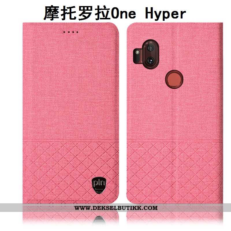 Etui Motorola One Hyper Beskyttelse Alt Inkludert Mobiltelefon Rosa, Deksel Motorola One Hyper Anti-