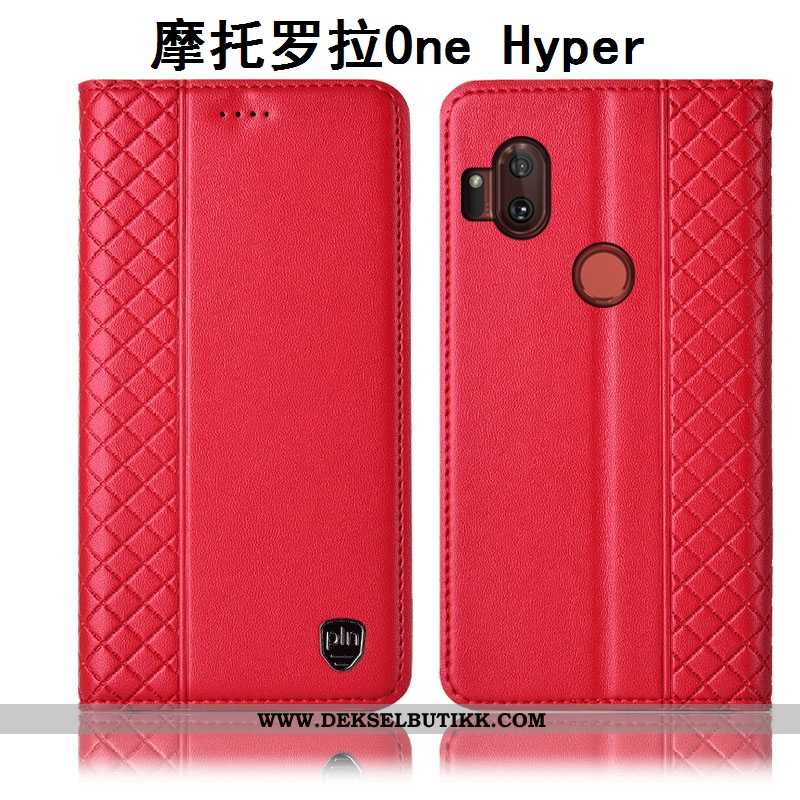 Etui Motorola One Hyper Beskyttelse Anti-fall Deksel Brun, Motorola One Hyper Skinndeksel Billig