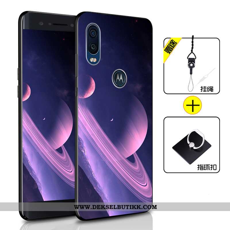 Etui Motorola One Vision Myke Mobiltelefon Deksel Blå, Motorola One Vision Silikon Kjøpe