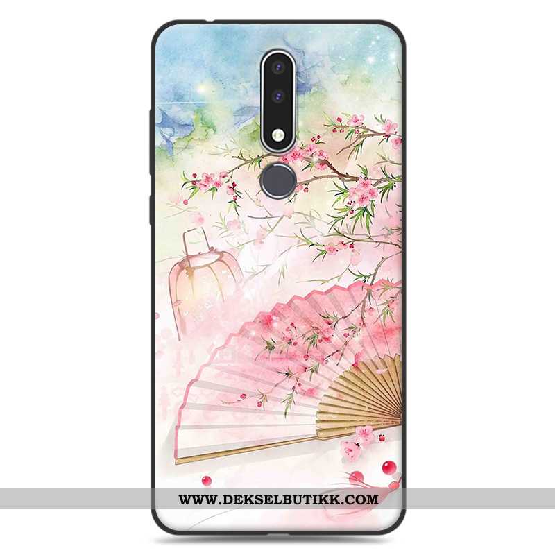 Etui Nokia 3.1 Plus Nubuck Rosa Deksel, Nokia 3.1 Plus Myke Billige