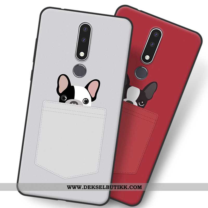 Etui Nokia 3.1 Plus Silikon Trend Cartoon Vakker Rød, Deksel Nokia 3.1 Plus Beskyttelse Butikk