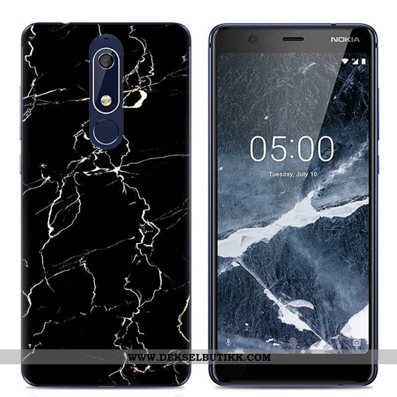 Etui Nokia 5.1 Gjennomsiktig Myke Beskyttelse Enkel Rosa, Deksel Nokia 5.1 Kreativ Billige