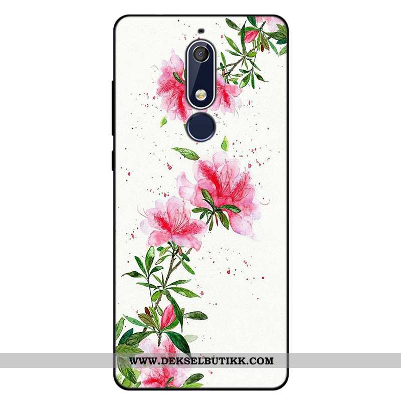 Etui Nokia 5.1 Myke Anti-fall Rosa Alt Inkludert, Deksel Nokia 5.1 Silikon Tilbud